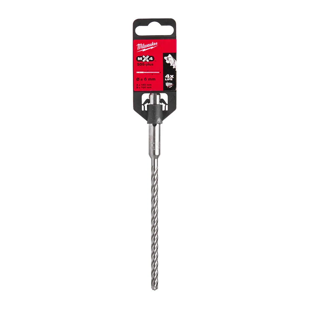 T4932352012	 SDS-PLUS 6x165 MATKAP UCU MX4 SERİ 4 ELMAS